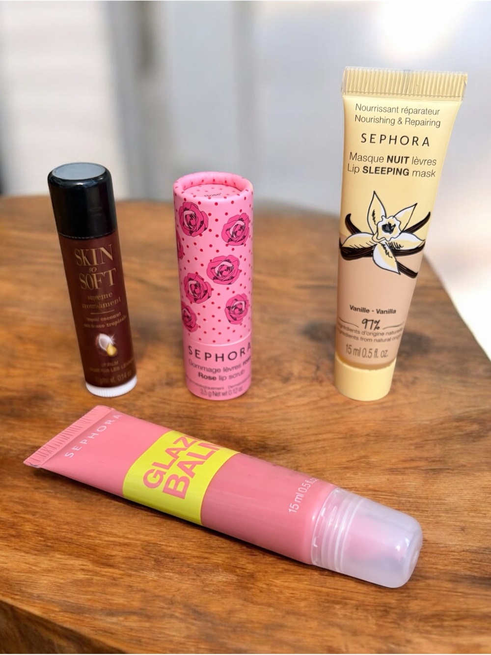 Variety of Lip Balms, Scrubs and Masks